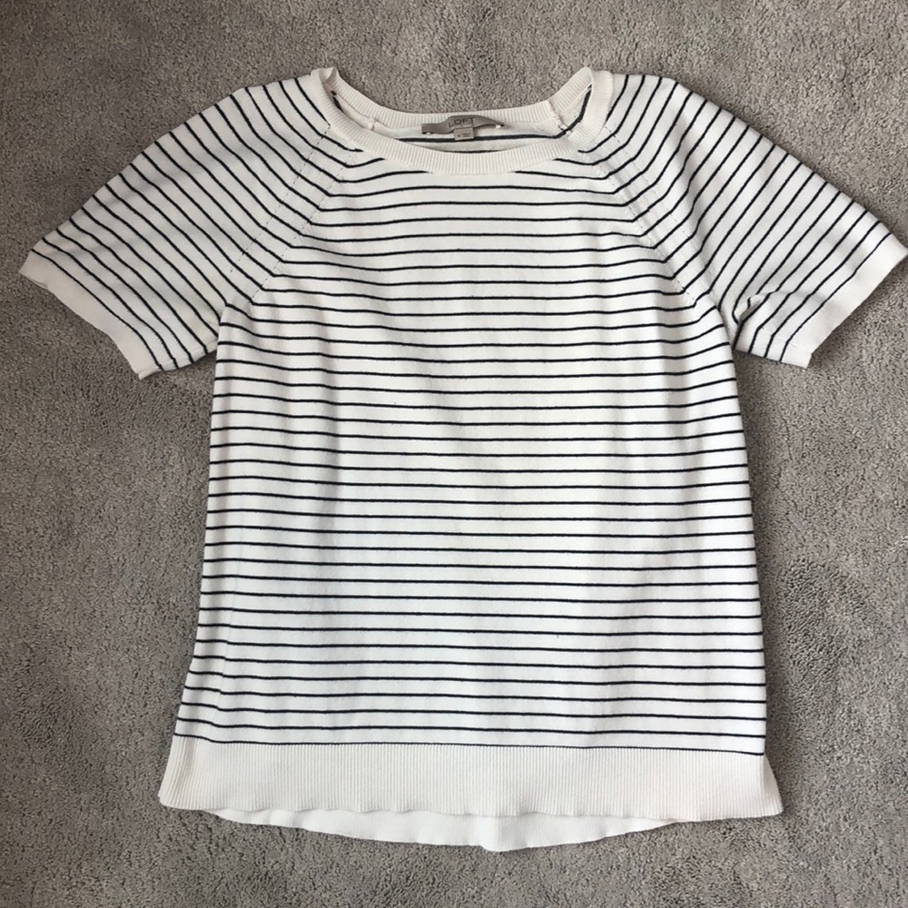 Striped Black and White Sweater Shirt